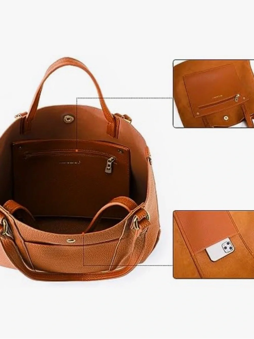 Classic Women's Leather Tote Bag